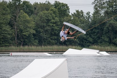Čiuožimas vandenlente „Splash“ parke